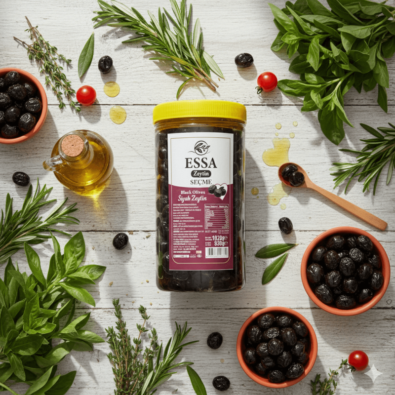 Essa Zeytincilik Seçme Siyah Zeytin 1 Kg