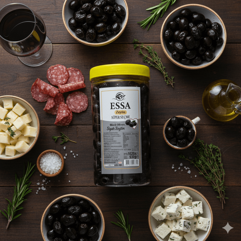 Essa Zeytincilik Süper Seçme Siyah Zeytin 1 Kg